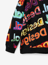 Desigual Čierna mikina Desigual Xocolat Kids Patterned Sweatshirt