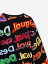 Desigual Čierna mikina Desigual Xocolat Kids Patterned Sweatshirt