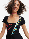 Desigual Čierne Desigual Lisa dámske šaty