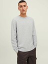 Jack & Jones Jack & Jones Otto svetlosivý rebrovaný základný sveter