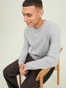 Jack & Jones Jack & Jones Otto svetlosivý rebrovaný základný sveter