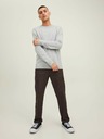 Jack & Jones Jack & Jones Otto svetlosivý rebrovaný základný sveter