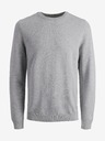 Jack & Jones Jack & Jones Otto svetlosivý rebrovaný základný sveter