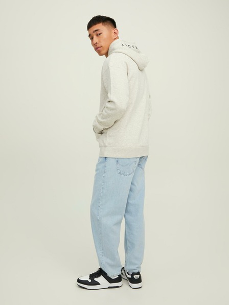 Jack & Jones Svetlosivá melírovaná mikina s kapucňou Jack & Jones Star