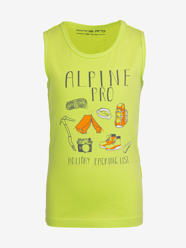 ALPINE PRO Zelené detské tričko ALPINE PRO ONOLO