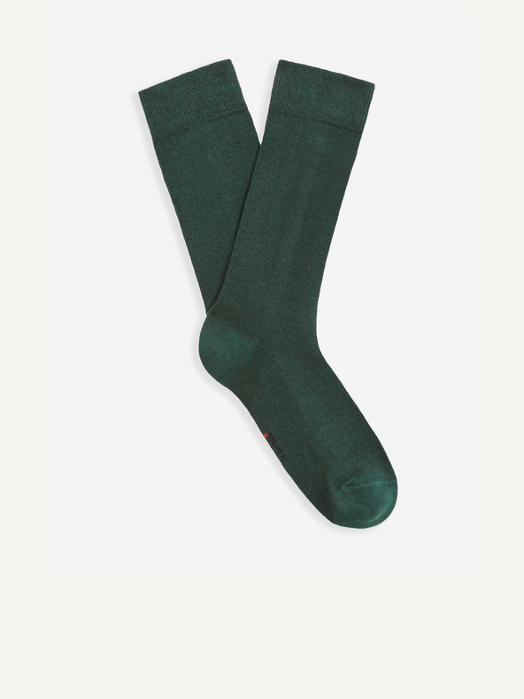 Celio Zelené vysoké ponožky z bavlny Supima® Celio Milof