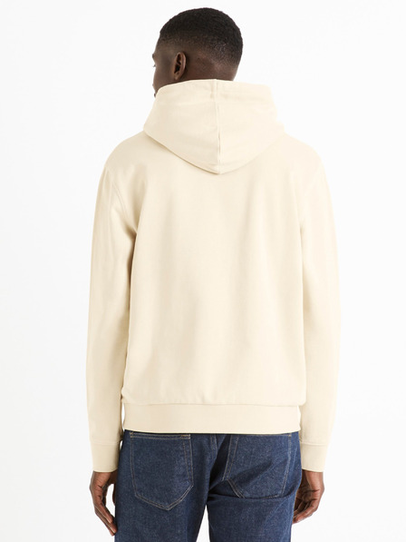 Celio Béžová pánska mikina Celio Tehoodie