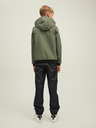 Jack & Jones Khaki Jack & Jones Classic Waffle Ľahká chlapčenská bunda s kapucňou Jack & Jones