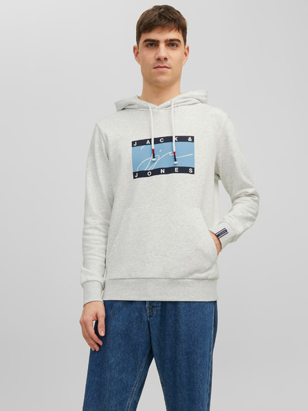 Jack & Jones Svetlošedá pánska opálená mikina Jack & Jones Josh