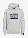 Jack & Jones Svetlošedá pánska opálená mikina Jack & Jones Josh