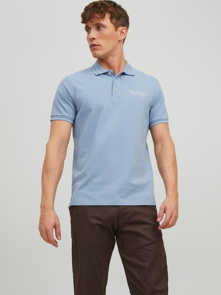 Jack & Jones Svetlomodrá pánska polokošeľa Jack & Jones Archie
