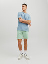 Jack & Jones Svetlozelené pánske tepláky Jack & Jones New Basic