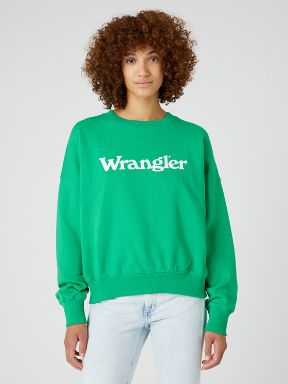 Wrangler Zelená dámska mikina Wrangler