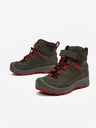 Keen Khaki dievčenská outdoorová kožená členková obuv Keen Redwood Mid