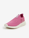 Geox Ružové dievčenské slip on tenisky Geox