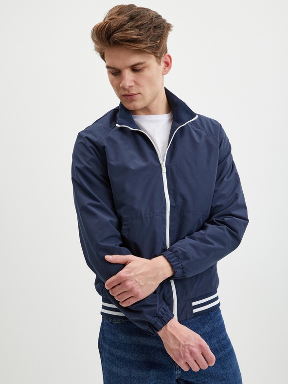 Jack & Jones Tmavomodrá pánska ľahká bunda Jack & Jones Luke