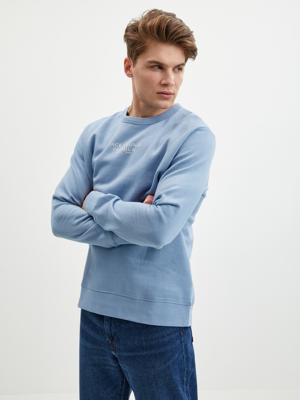 Jack & Jones Modrá pánska mikina Jack & Jones Bluarchie