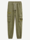 Celio Zelené pánske nohavice Celio Dragon Ball Z