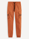 Celio Tehlové pánske cargo nohavice Celio Dozip