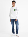 Celio Biela pánska mikina Celio Minecraft