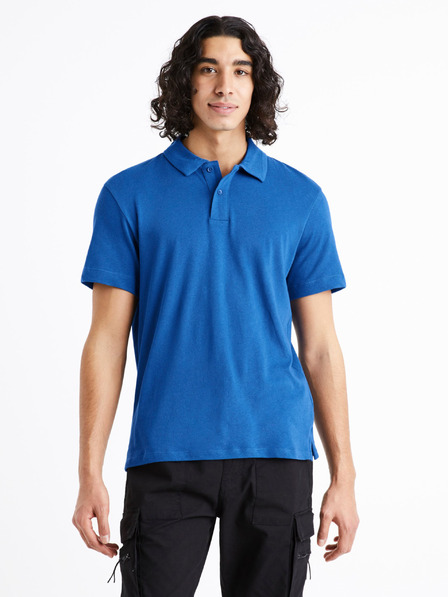Celio Modré pánske polo tričko Celio Dechris