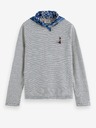 Scotch & Soda Modro-biely pánsky pruhovaný ľahký sveter Scotch & Soda