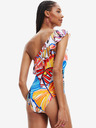 Desigual Biele dámske vzorované plavky Desigual Medewi
