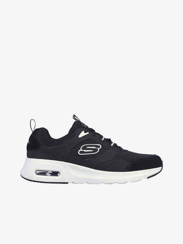 Skechers Čierne pánske tenisky so semišovými detailmi Skechers