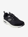 Skechers Čierne pánske tenisky so semišovými detailmi Skechers
