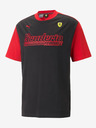 Puma Červeno-čierne pánske tričko Puma Ferrari Race Statement