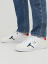 Jack & Jones Biele pánske tenisky so semišovými detailmi Jack & Jones Uston