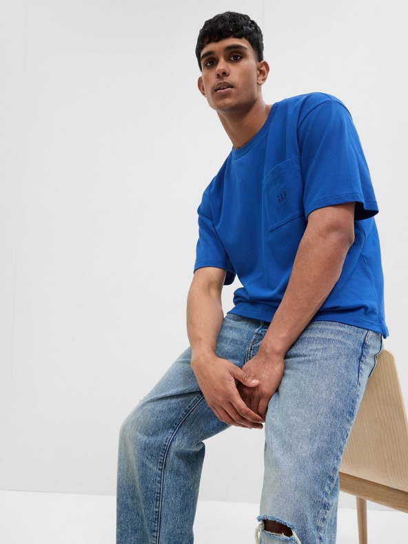 GAP Tričko pique oversize GAP