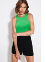 ONLY Svetlozelený dámsky crop top tielko ONLY Belia