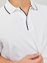 Jack & Jones Biela pánska polokošeľa Jack & Jones La Porter