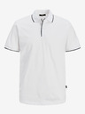 Jack & Jones Biela pánska polokošeľa Jack & Jones La Porter