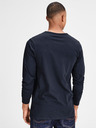 Jack & Jones Tmavomodré pánske tričko s dlhým rukávom Jack & Jones Basic