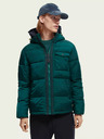 Scotch & Soda Tmavozelená pánska zimná bunda Scotch & Soda
