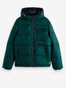 Scotch & Soda Tmavozelená pánska zimná bunda Scotch & Soda