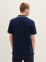 Tom Tailor Denim Tmavomodrá pánska polokošeľa Tom Tailor Denim