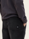 Tom Tailor Denim Čierne pánske džínsové šortky Tom Tailor Denim