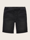 Tom Tailor Denim Čierne pánske džínsové šortky Tom Tailor Denim