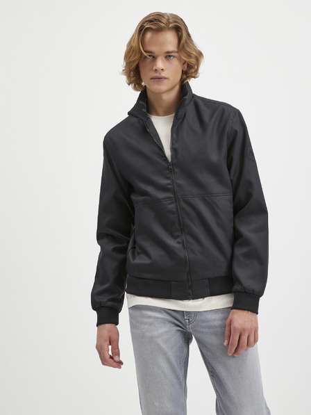 Jack & Jones Čierna pánska ľahká bunda Jack & Jones Jax