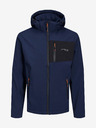 Jack & Jones Tmavomodrá pánska ľahká bunda s kapucňou Jack & Jones Tyson