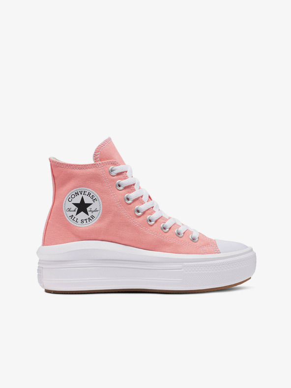 Converse Ružové dámske členkové tenisky na platforme Converse Chuck Taylor All Star Move