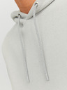 Jack & Jones Svetlosivá pánska mikina Jack & Jones Classic s kapucňou