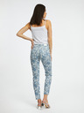 Orsay Modré dámske vzorované slim fit džínsy ORSAY