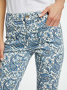 Orsay Modré dámske vzorované slim fit džínsy ORSAY