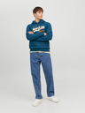 Jack & Jones Modrá pánska mikina Jack & Jones Logo