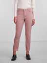 Pieces Ružové dámske džínsy Mom Fit Pieces Kesia