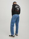 Jack & Jones Modré pánske džínsy širokého strihu Jack & Jones Eddie